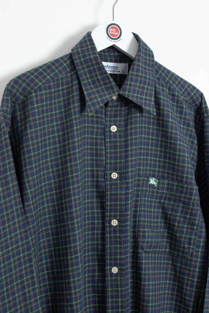 Image of Burberry Long Sleeve Checkered Shirt (L)