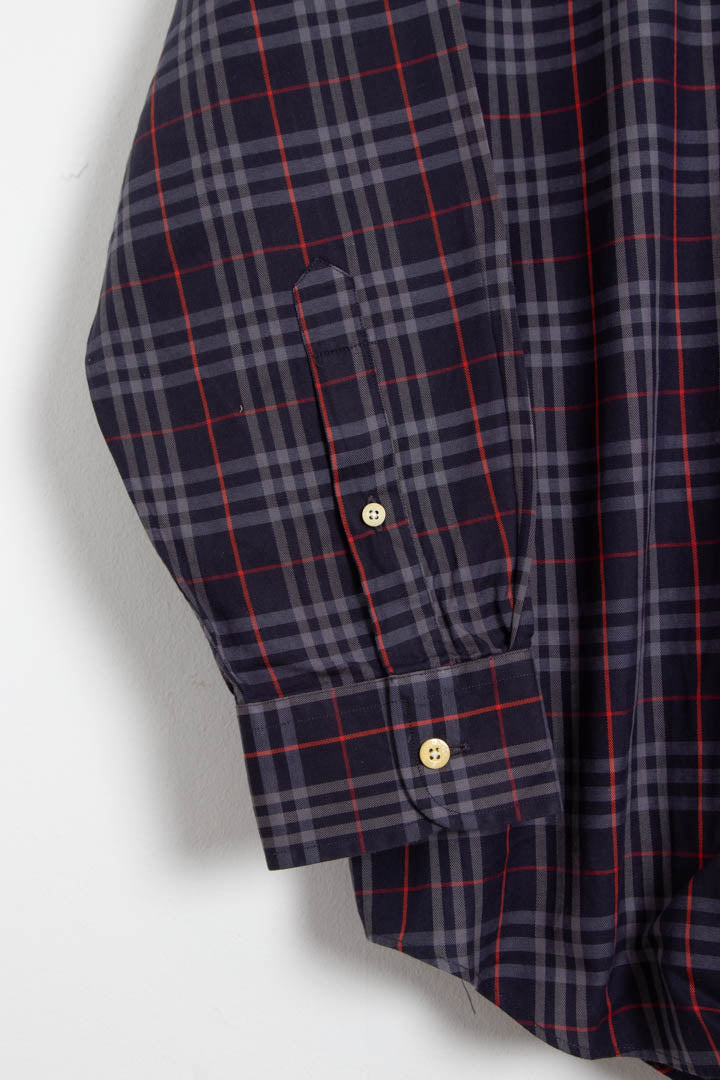 Image of Burberry Long Sleeve Checkered Shirt (M)