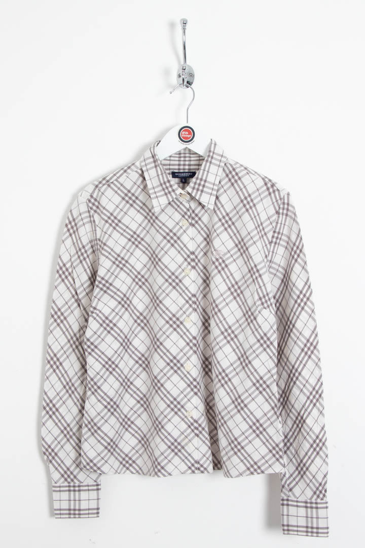 Image of Women's Burberry Nova Check Long Sleeve Shirt (M)