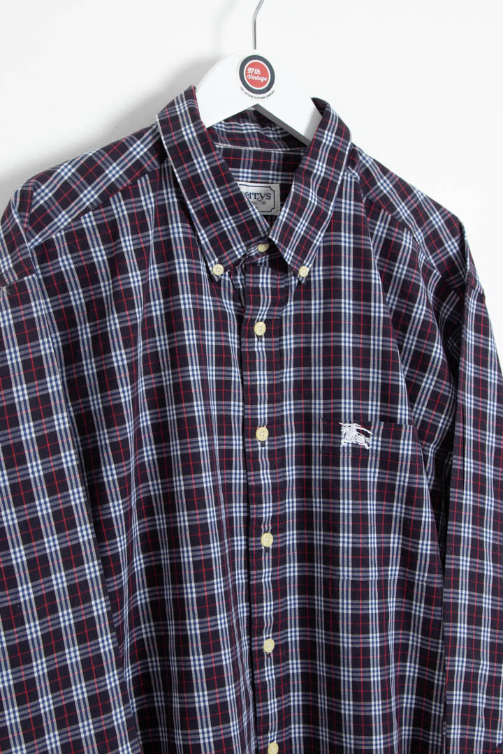Image of Burberry Long Sleeve Checkered Shirt (XL)