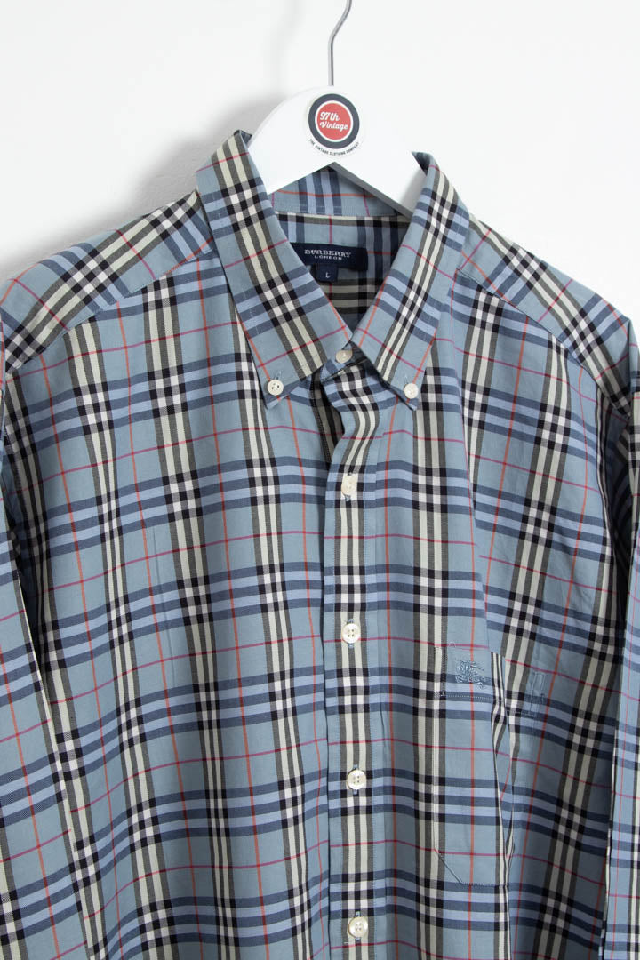 Image of Burberry Long Sleeve Checkered Shirt (L)