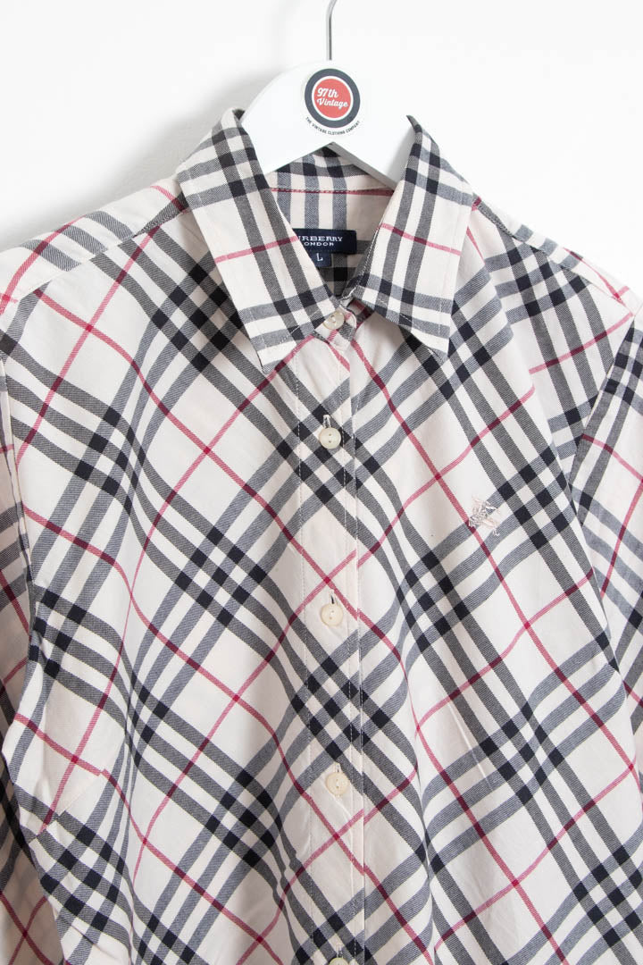 Image of Women's Burberry Nova Check Long Sleeve Shirt (M)