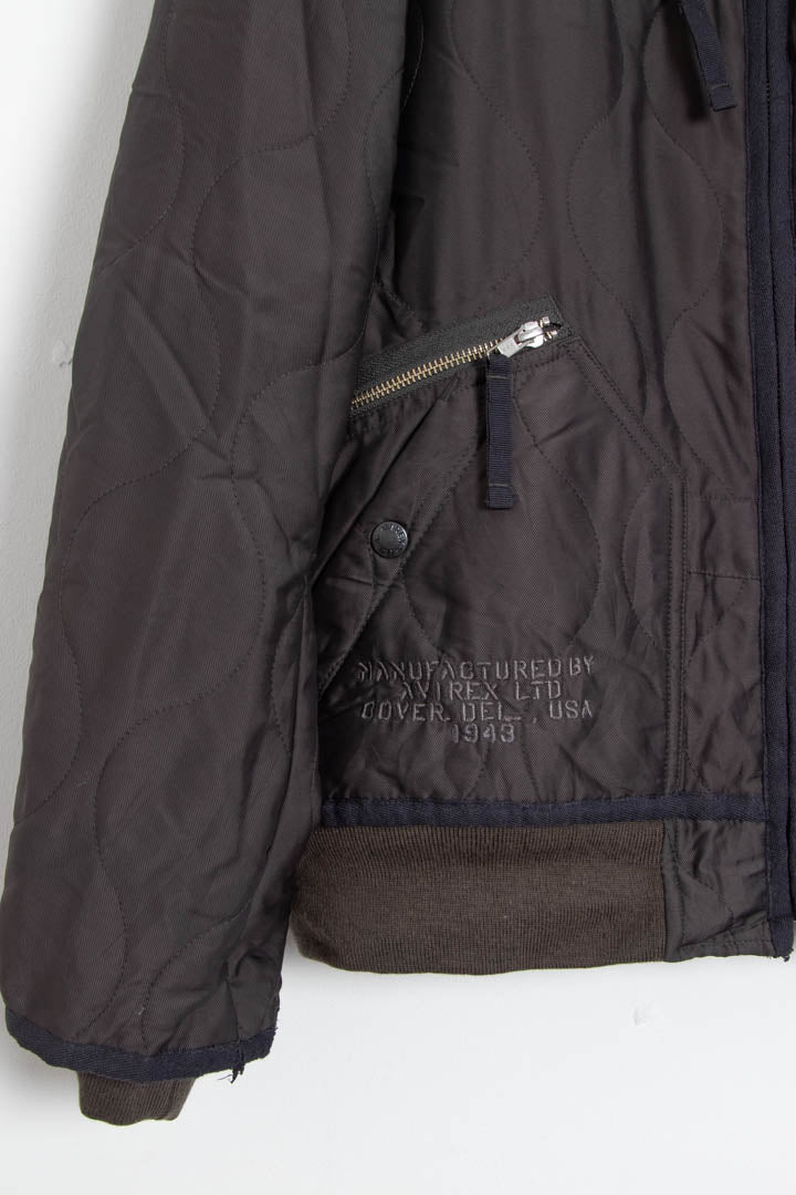 Image of Avirex Quilted Bomber Jacket (M)