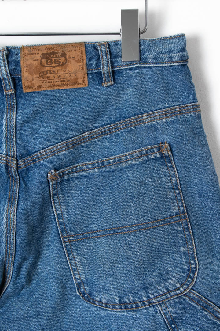 Image of Route 66 Denim Carpenter Shorts (W32)