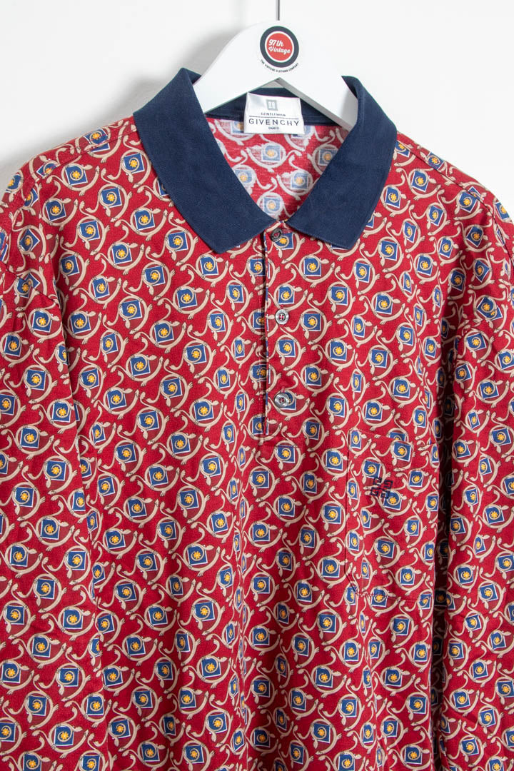 Image of Givenchy Long Sleeve Polo Shirt (M)