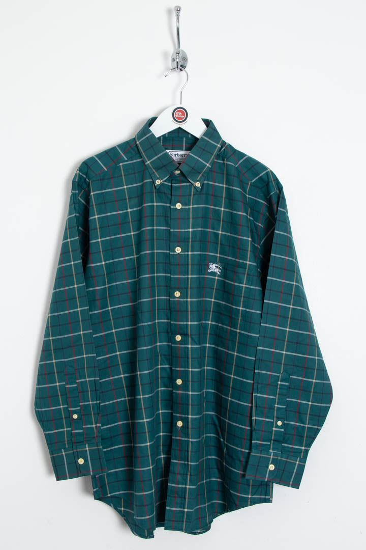 Image of Burberry Long Sleeve Windowpane Shirt (M)