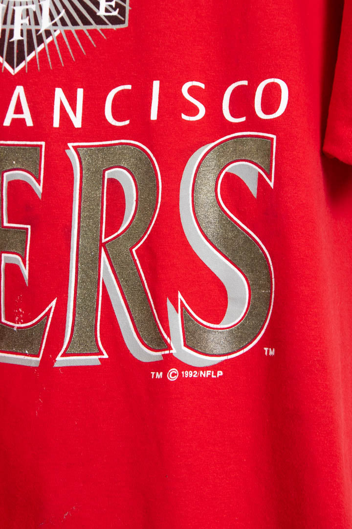 Image of 1992 San Fran 49ers Single Stitch Graphic T-Shirt (L)