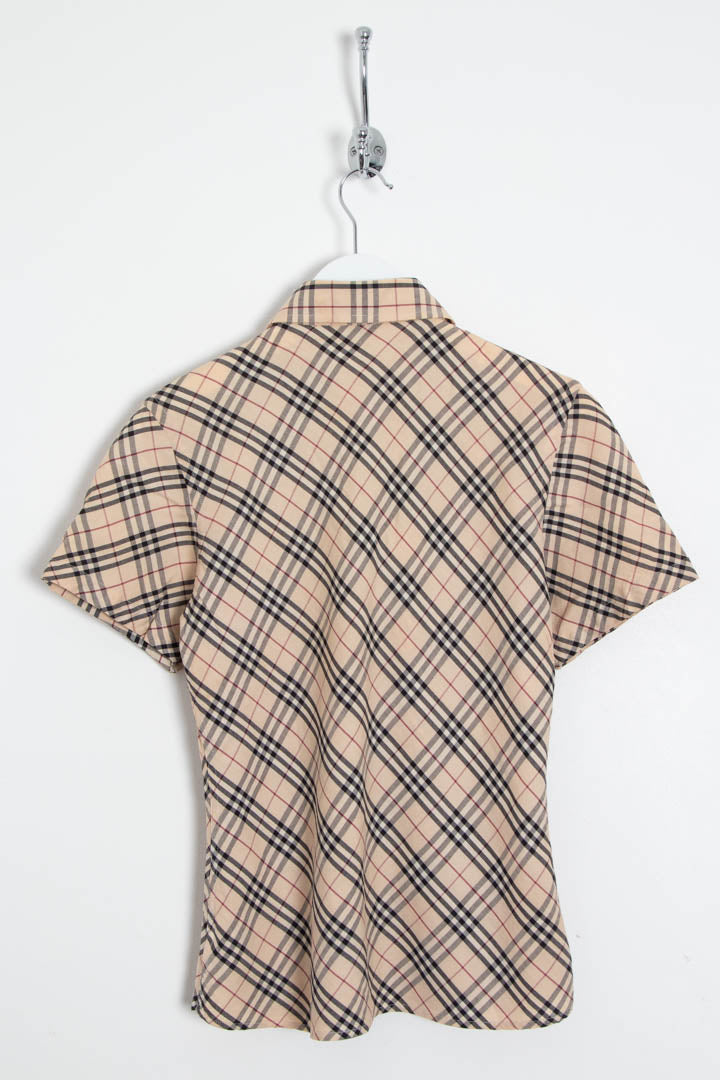 Image of Women's Burberry Nova Check Short Sleeve Shirt (S)