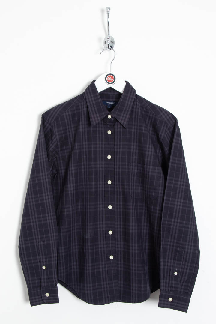 Image of Women's Burberry Long Sleeve Checkered Shirt (S)