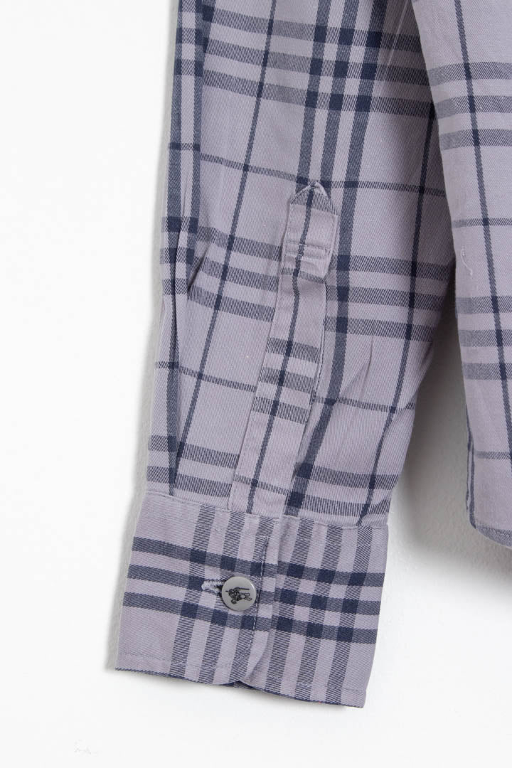 Image of Women's Burberry Long Sleeve Checkered Shirt (S)