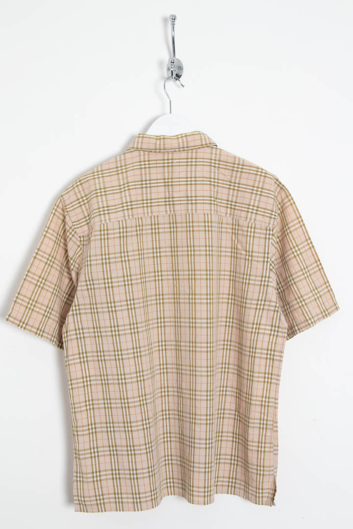 Image of Burberry Short Sleeve Checkered Shirt (M)