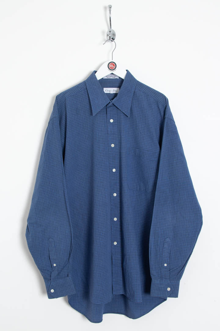 Image of Christian Dior Long Sleeve Windowpane Shirt (L)