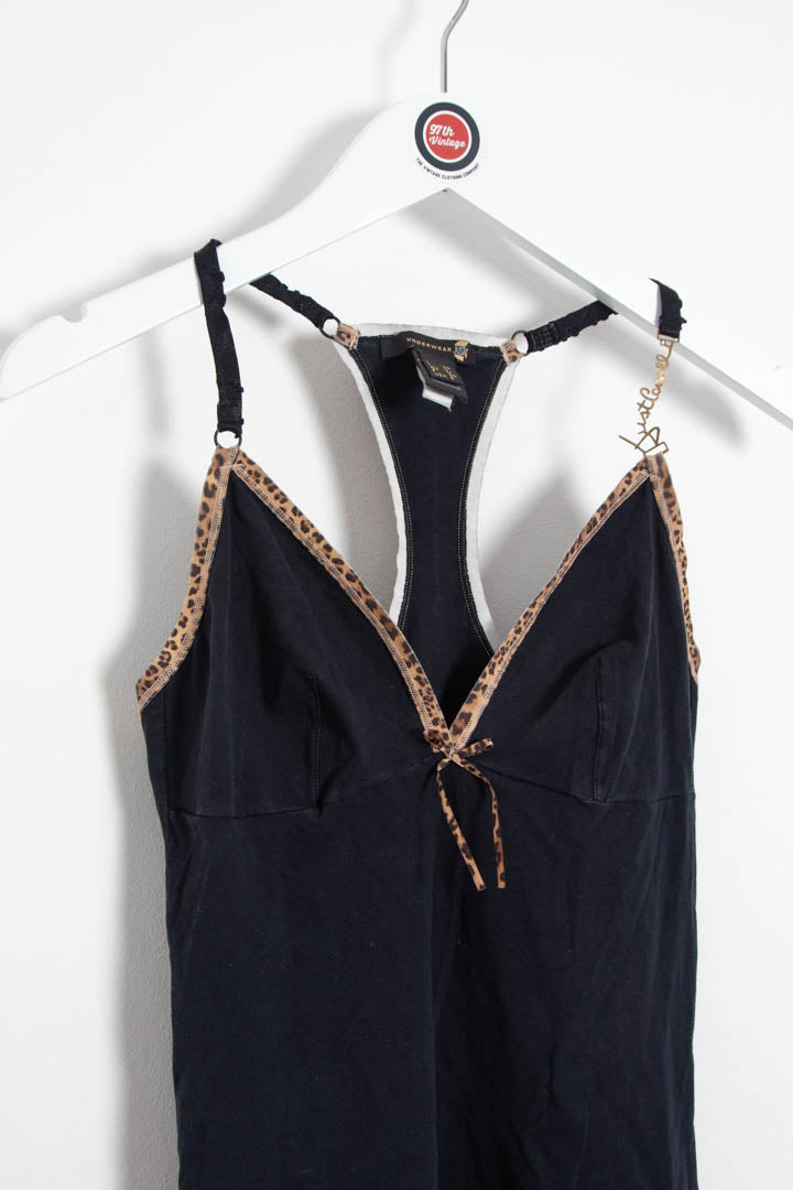 Image of Women's Just Cavalli Leopard Print Cami Vest Top (UK 6)