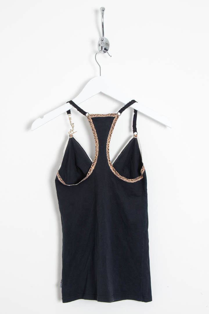 Image of Women's Just Cavalli Leopard Print Cami Vest Top (UK 6)