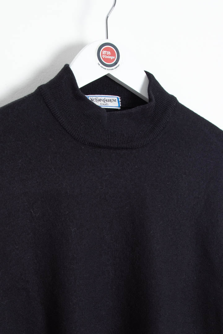 Image of YSL Mock Neck Knitted Jumper (M)