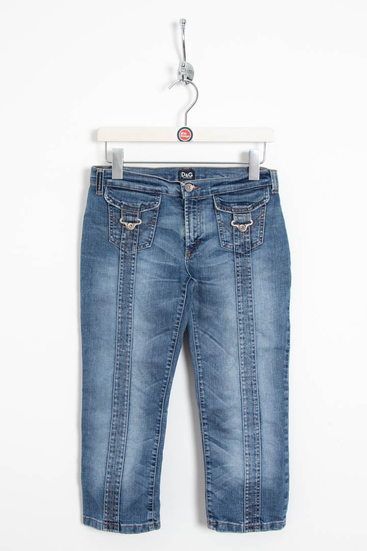 Image of Women's D&G Denim Capri Trousers (UK 8)