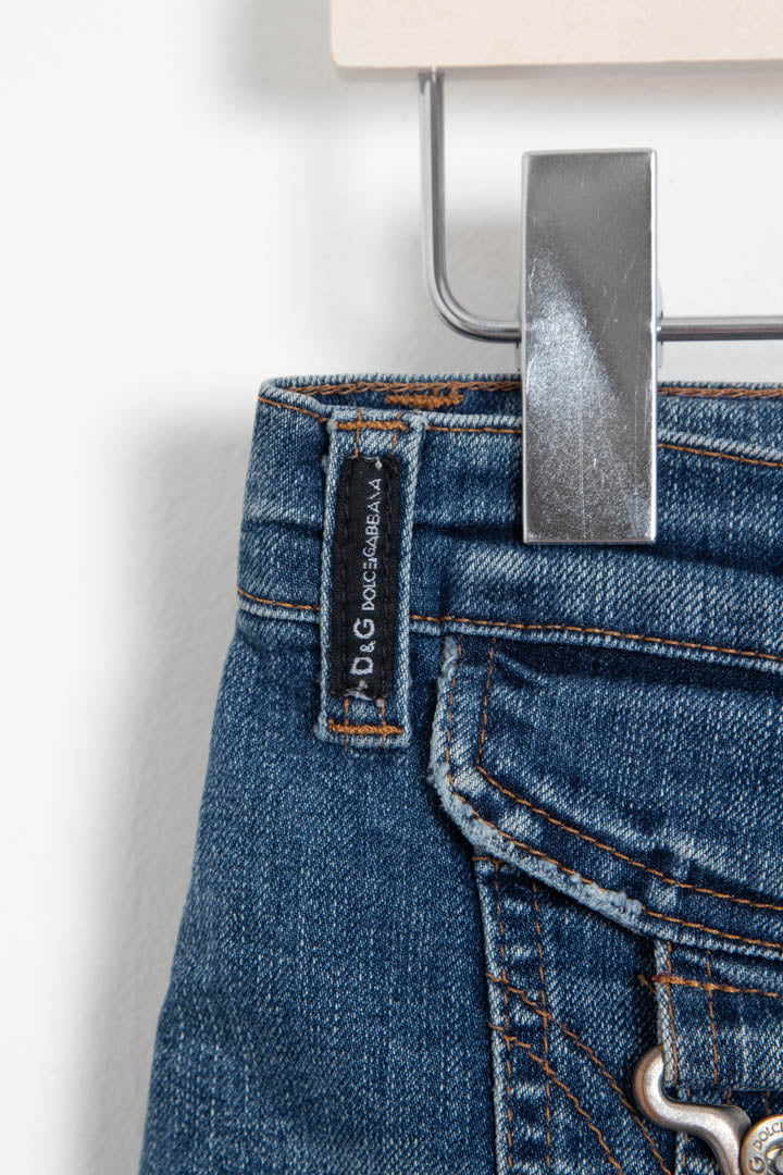 Image of Women's D&G Denim Capri Trousers (UK 8)