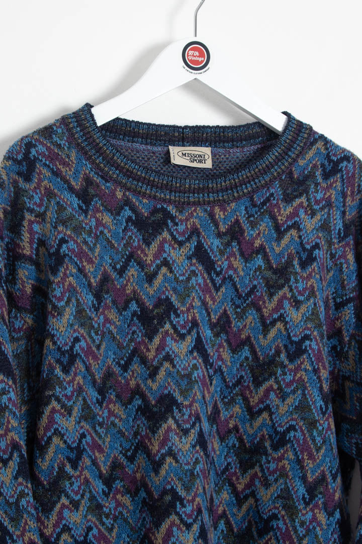 Image of Missoni Crew Neck Knitted Jumper (M)