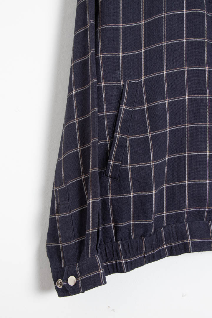 Image of YSL Checkered Harrington Jacket (M)