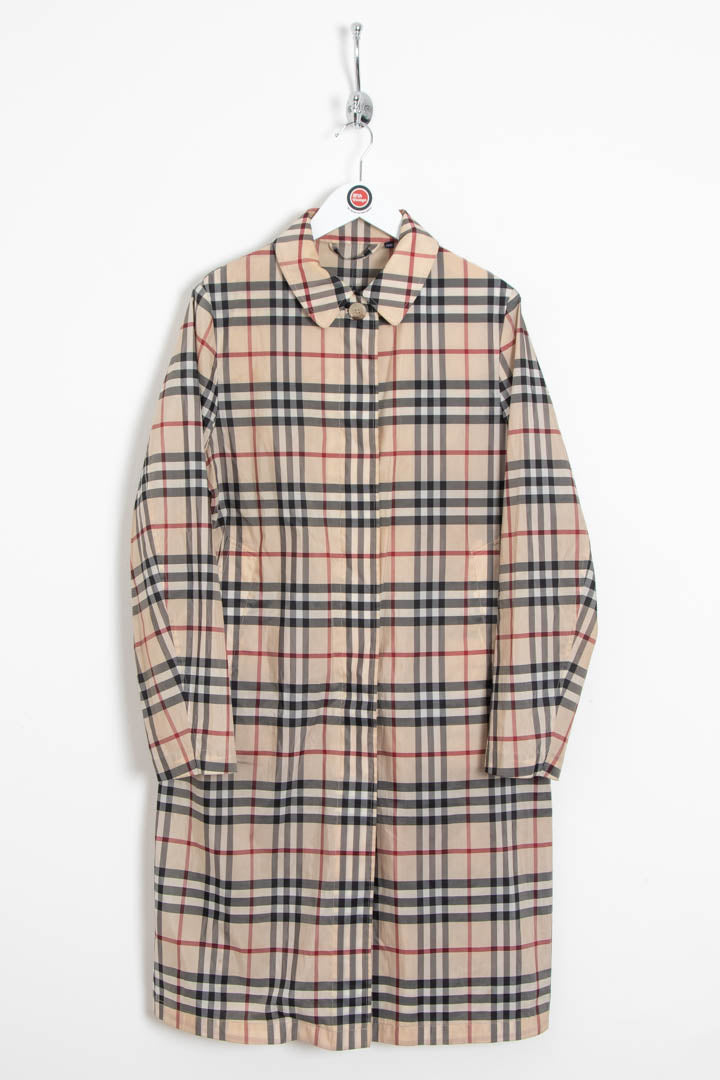 Image of Women's Burberry Nova Check Waterproof Mac Trench Coat (S)