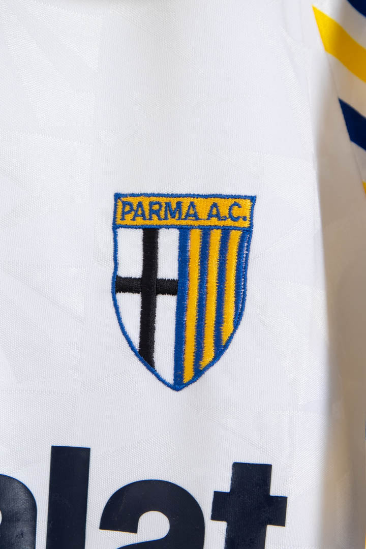 Image of 1990-91 Parma Home Umbro Football Shirt (M)
