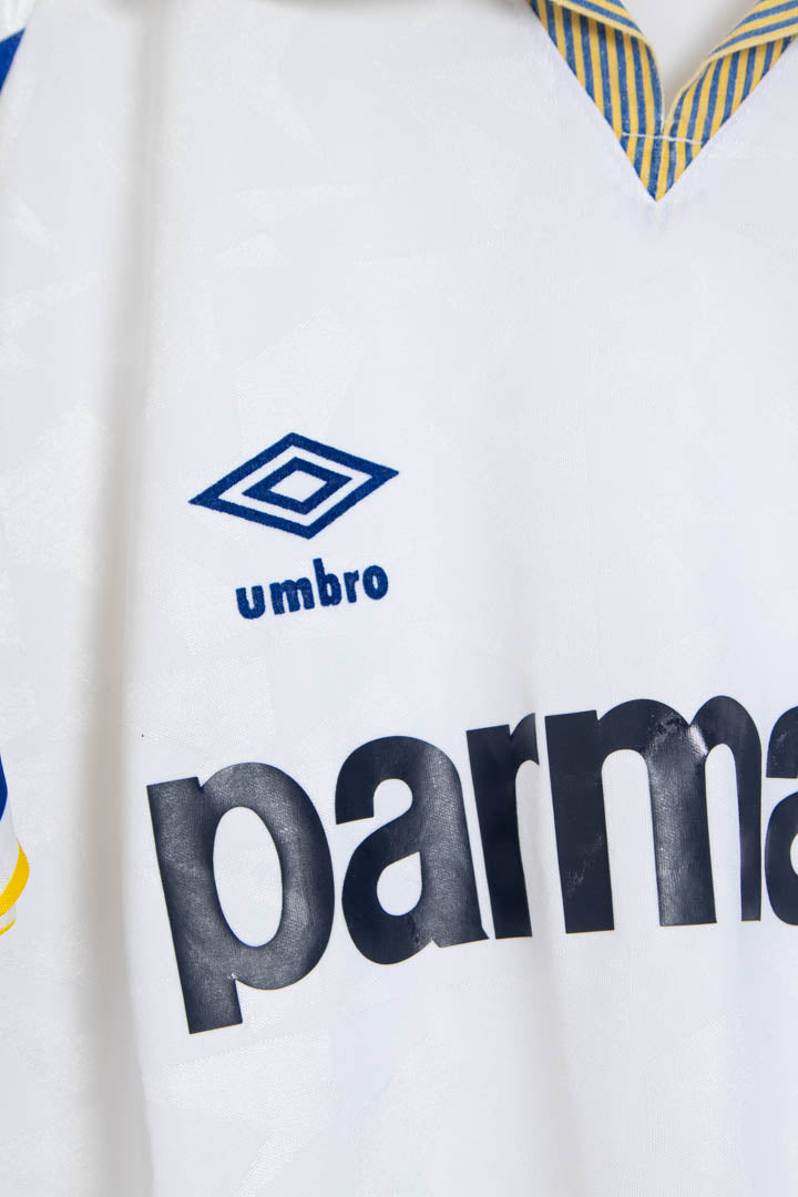 Image of 1990-91 Parma Home Umbro Football Shirt (M)