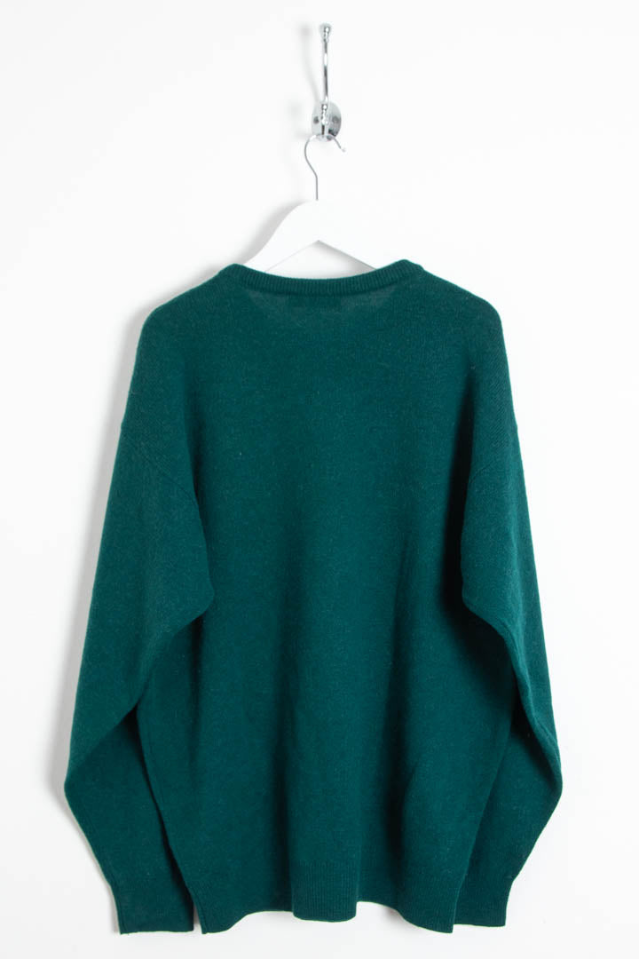 Image of Burberry Golf Crew Neck Wool Jumper (L)