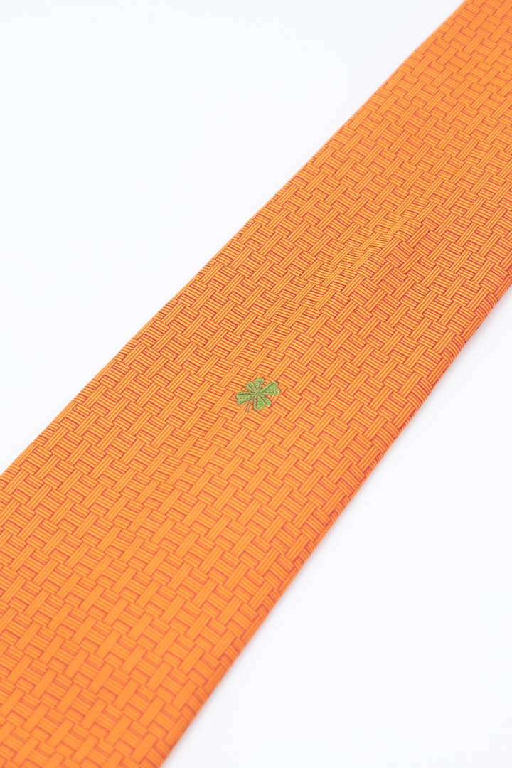 Image of Hermès Faconnee H Silk Tie
