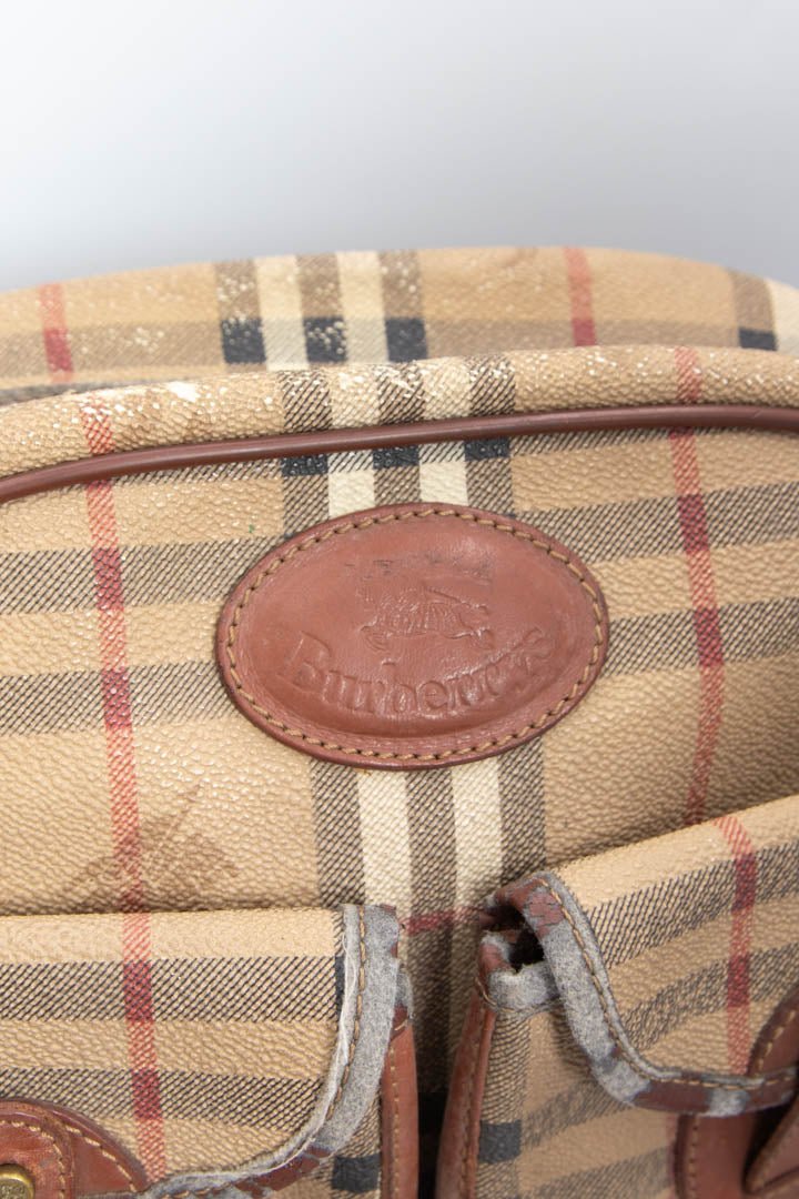 Image of Burberry Nova Check Messenger Crossbody Bag
