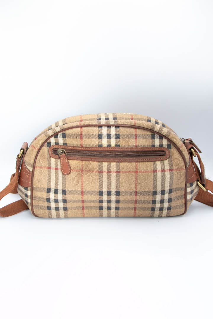 Image of Burberry Nova Check Messenger Crossbody Bag