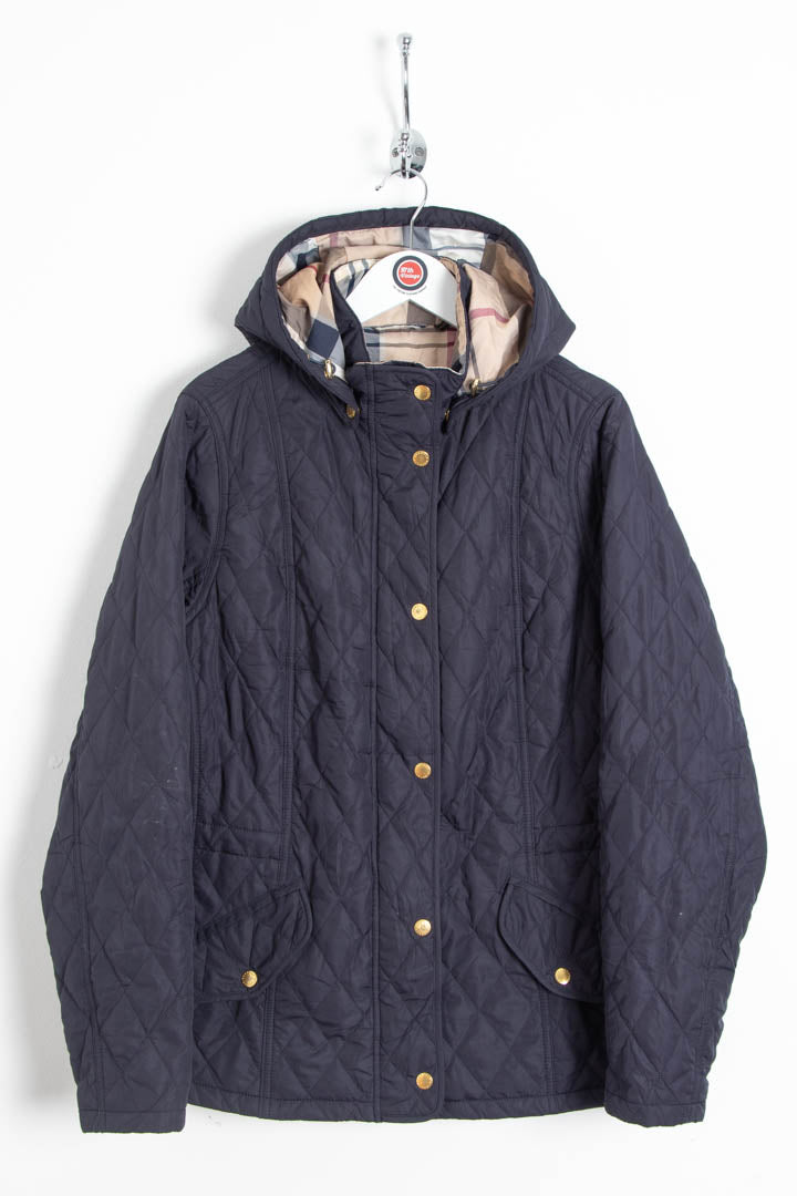 Image of Women's Barbour Millfire Quilted Hooded Jacket (XL)