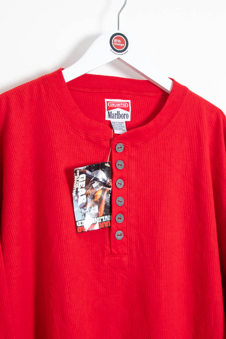 Image of BNWT Marlboro Long Sleeve Waffle T-Shirt (XXL)