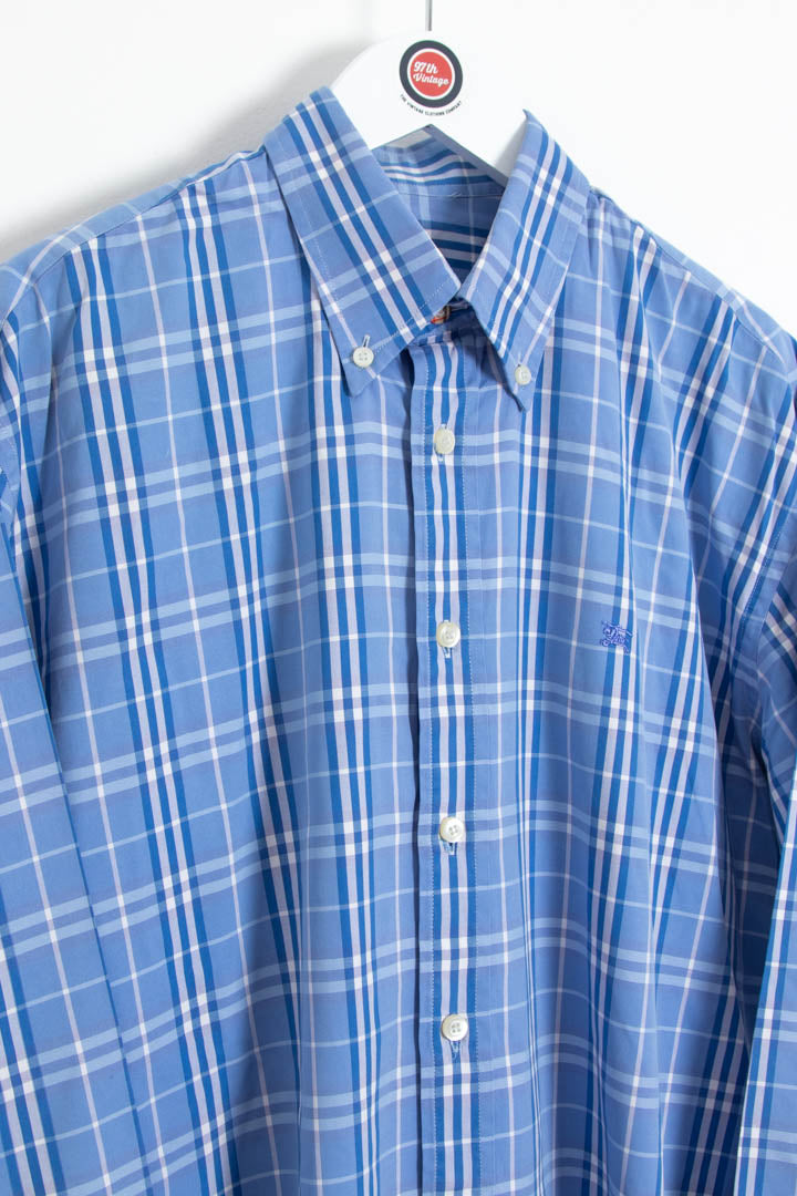 Image of Burberry Long Sleeve Checkered Shirt (L)
