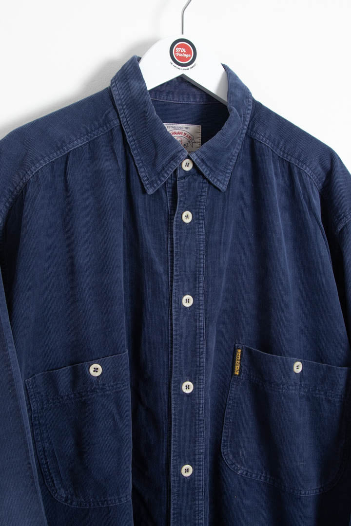 Image of Armani Jeans Long Sleeve Corduroy Shirt (XL)