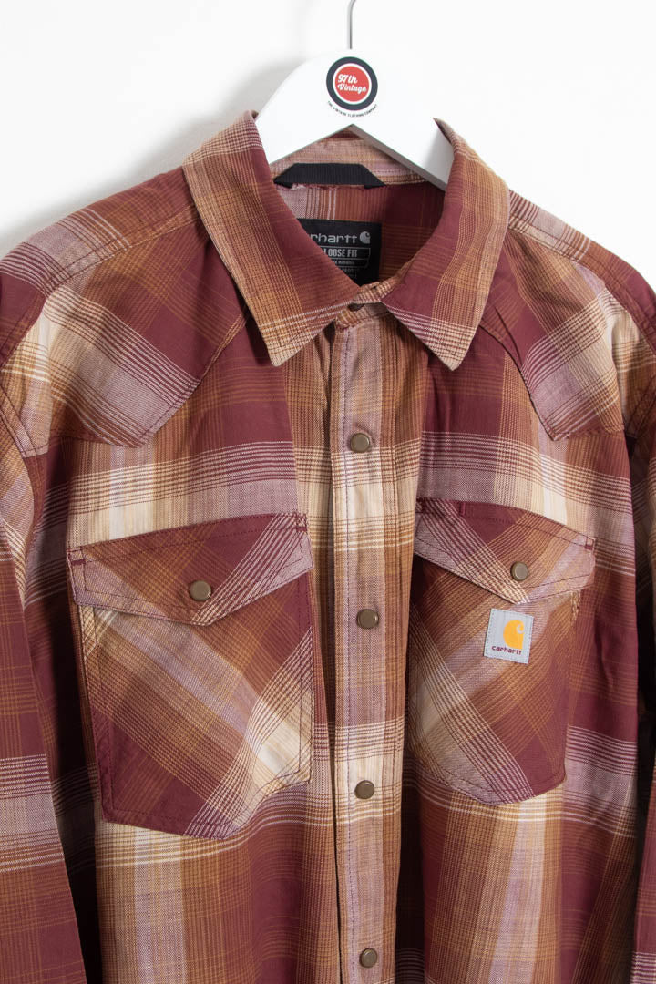 Image of Carhartt Long Sleeve Checkered Shirt (XL)