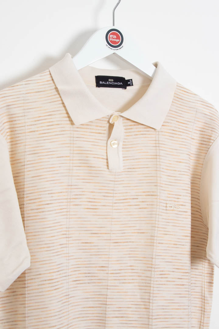 Image of Balenciaga Short Sleeve Polo Shirt (S)