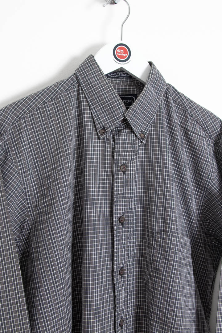 Image of Burberry Long Sleeve Checkered Shirt (M)