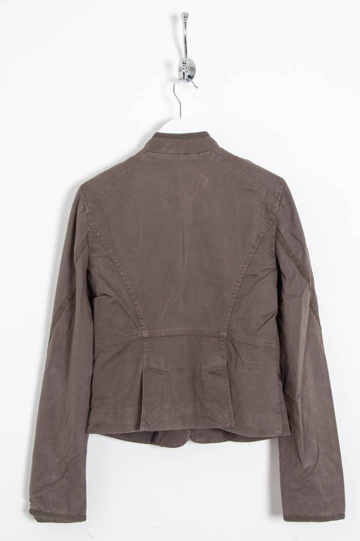 Image of Women's Armani Exchange Military Ruffe Cropped Jacket (S)