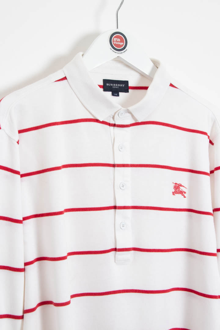 Image of Women's Burberry Golf Long Sleeve Polo Shirt (M)
