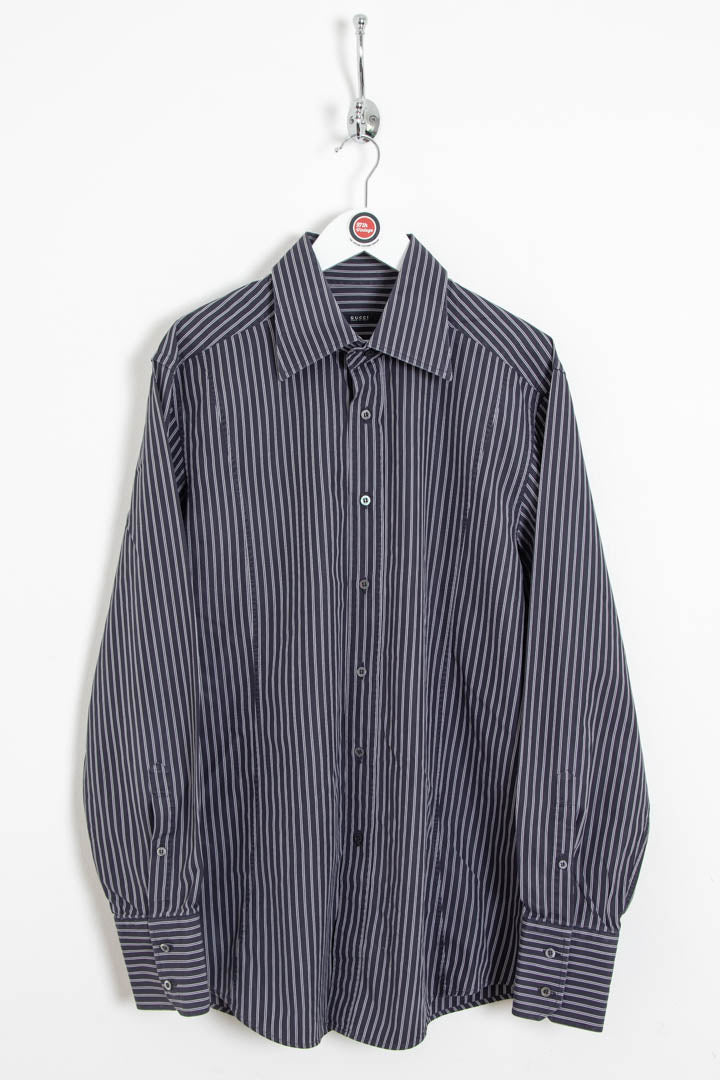 Image of Gucci Long Sleeve Pinstripe Shirt (M)