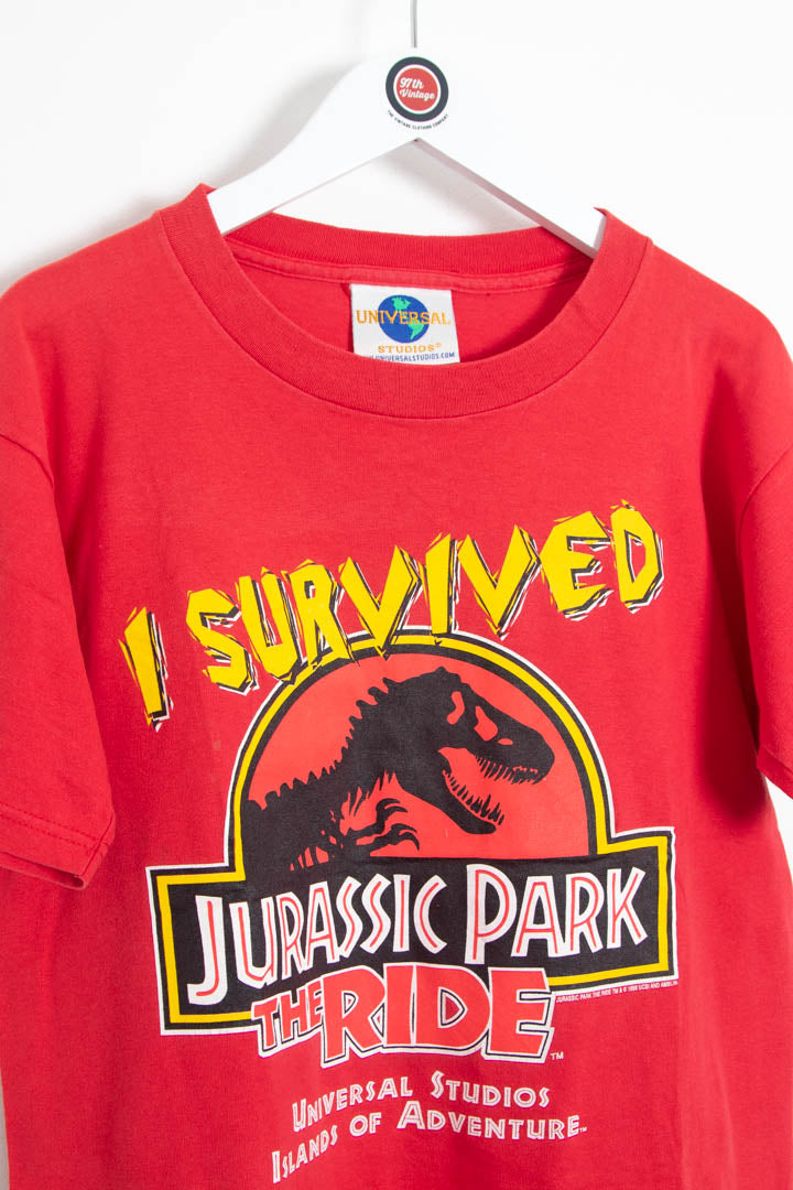 Image of 1998 Jurassic Park The Ride Graphic T-Shirt (S)