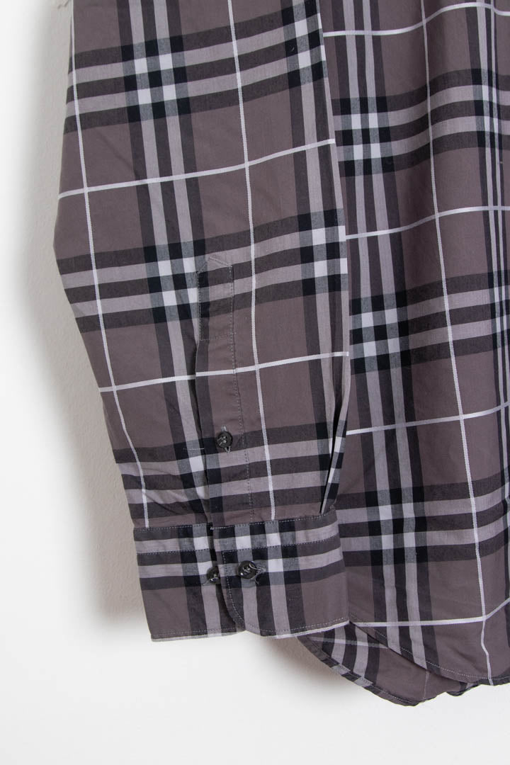 Image of Burberry Long Sleeve Checkered Shirt (XXL)