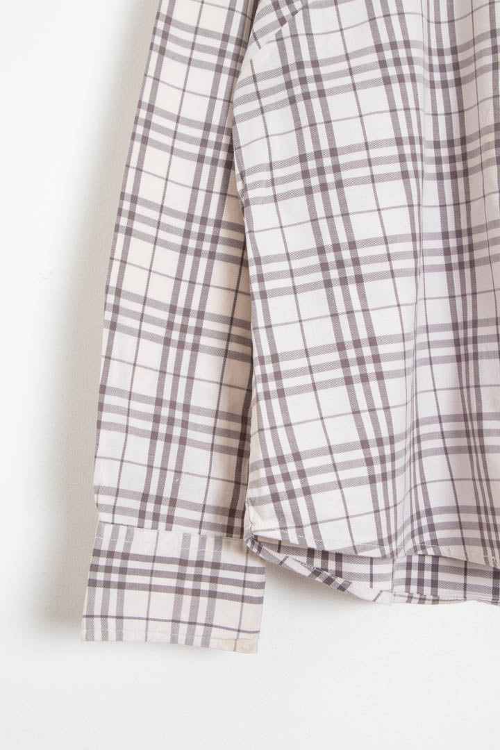 Image of Women's Burberry Long Sleeve Checkered Shirt (S)