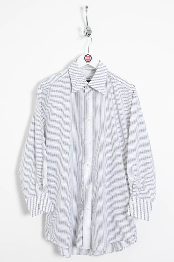 Image of Versace Long Sleeve Pinstripe Shirt (S)