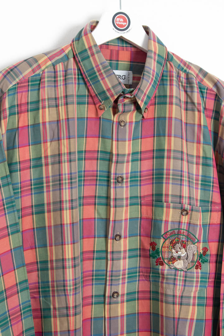 Image of Iceberg Long Sleeve Checkered Shirt (XL)