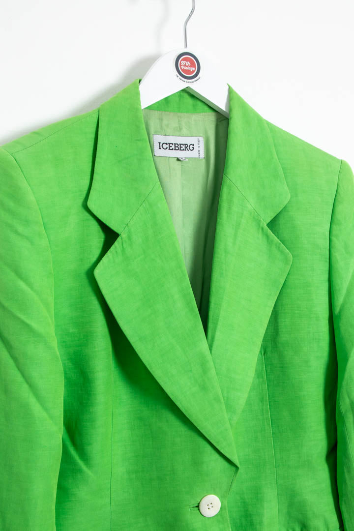 Image of 1992 Women's Iceberg Silk Linen Blazer (M)