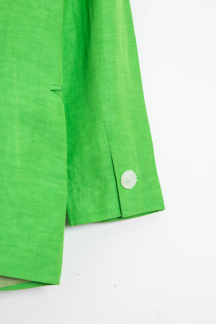 Image of 1992 Women's Iceberg Silk Linen Blazer (M)