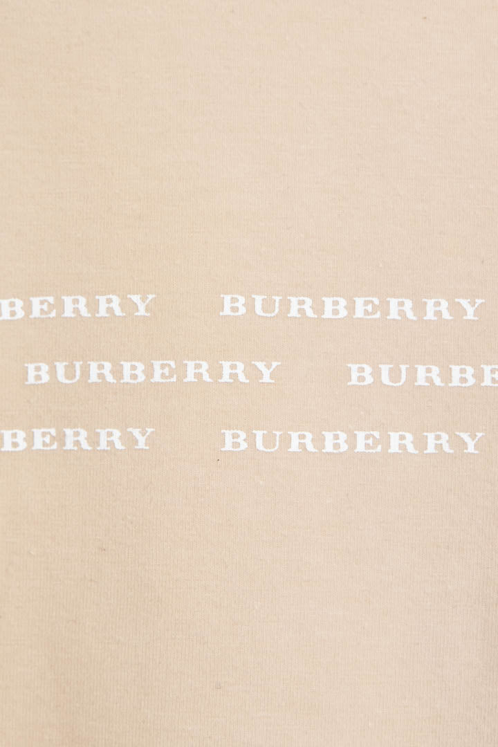 Women's Burberry Repeat Logo Baby Tee (S)