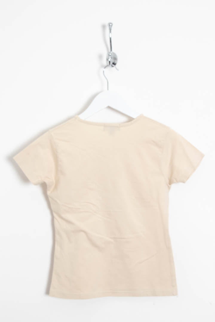 Image of Women's Burberry Repeat Logo Baby Tee (S)