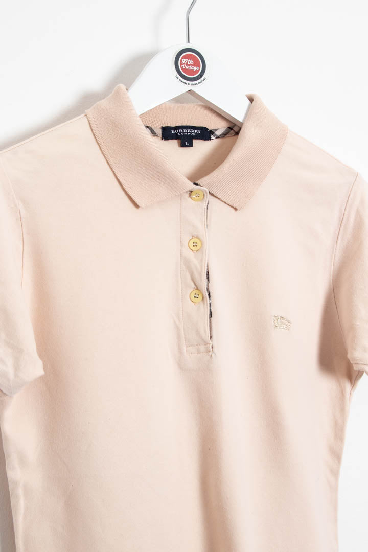 Image of Women's Burberry Short Sleeve Polo Shirt (M)